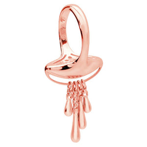 Together Drop Ring in 18ct Rose Vermeil
