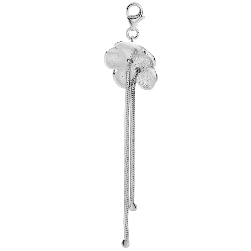 Lilly charm with 2 long tassels